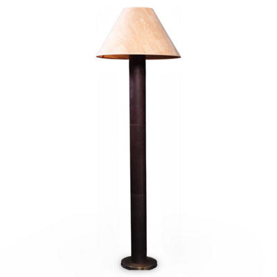 Nawi floor lamp in leather