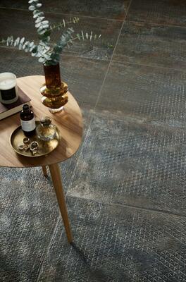 Trend 5/6, Weathered Industrial: Geometric Luster porcelain wall and floor tile • 683430