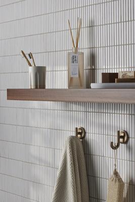 Trend 6/6, Non-Basic “Basics”: KitKat white porcelain mosaic wall and floor tile • 681746