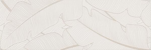 Trend 1/6, Botanical Motifs: Trentino Perola ceramic wall tile, 12" x 35" • 484539