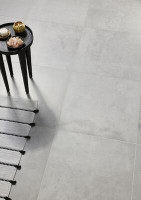 Trend 5/6, Weathered Industrial: Softcement white porcelain wall and floor tile • 681812