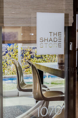 After the panel, a breakfast reception was held in The Shade Store showroom