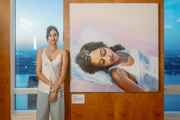 Saloni Kalkat and her work "Brown Girl in Repose"