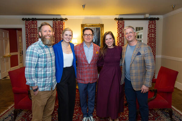 Scott Williams of Human Marketing, Danielle Summers of BigCommerce, BOH's Dennis Scully and Kaitlin Petersen, and Ty Baucum of Wovenbyrd