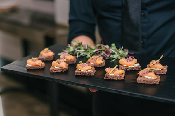 Delicious hors d'oeuvres were served throughout the event