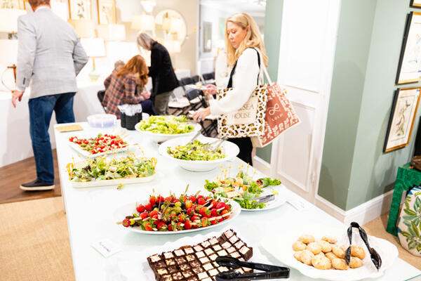 Delicious hors d'oeuvres were served