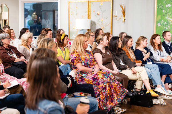 Guests enjoying the panel