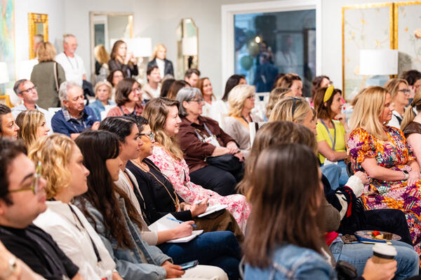 Guests enjoying the panel