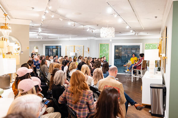 The panel attracted a large crowd