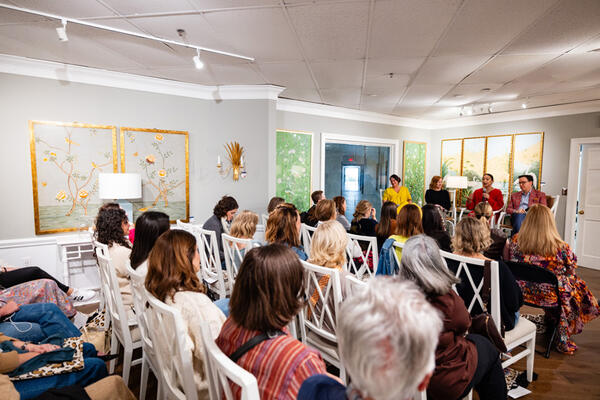 Guests enjoying the panel discussion