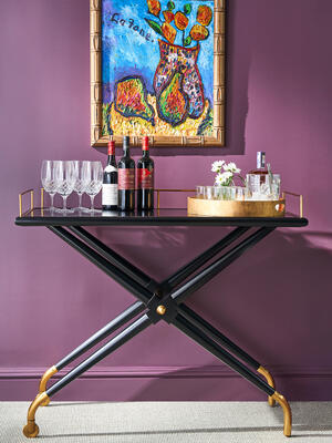 Hackney bar cart