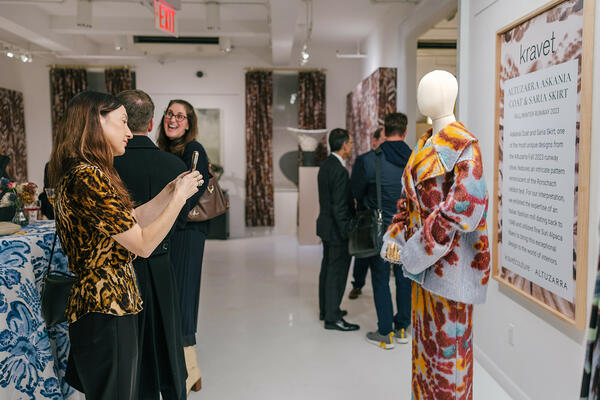 Stacey Farrar-Hermes taking a photo of Altuzarra’s Askania jacket