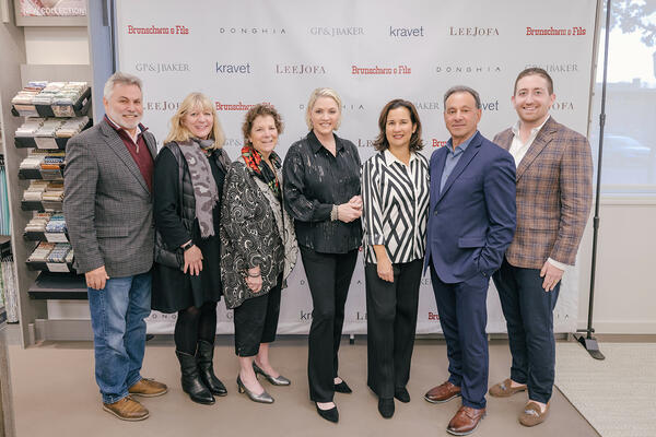 Kravet Northeast staff, including Bob Beloff, Jenifer Stern, Ellen Kravet, Angela Sweeney, Claudia Febres-Kerr, Ken Podos and Jacob Oxford