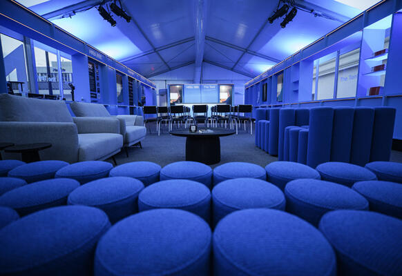 Unform Studio seating sets the stage in The Tent, which was designed in partnership with RADS