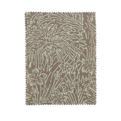 Chrysanthemum Tan block-printed fabric