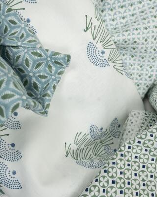 Allem Studio block prints: Blue-Green color story