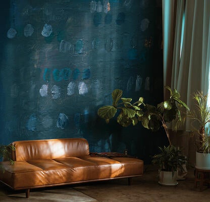 Marks on Blue by artist Kim Christopher