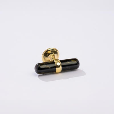 Colley 3-inch T-knob in Polished Brass