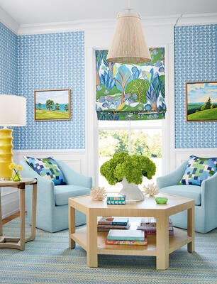 Wallcovering and fabric from the Wanderlust collection
