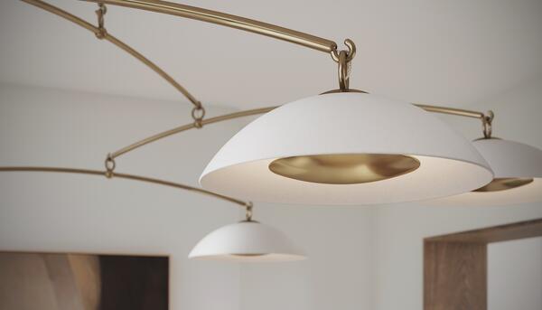 Mobile in Satin Brass