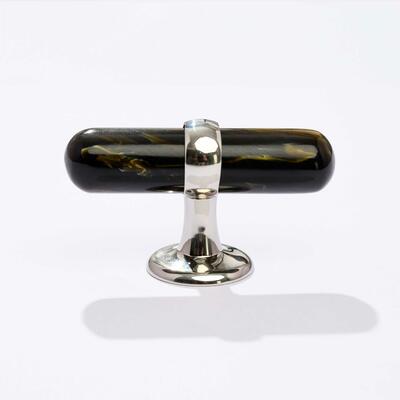 Colley 3-inch T-knob in Polished Nickel