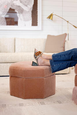 The Ivy ottoman expertly complements the Ivy chair