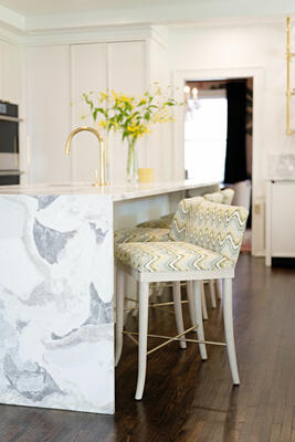 The Banks counter stool, available in Coley Home’s new bleached oak finish 