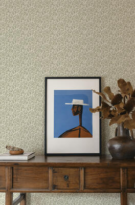 Wild Violet wallpaper in Linen (MKS027-L-Roll)