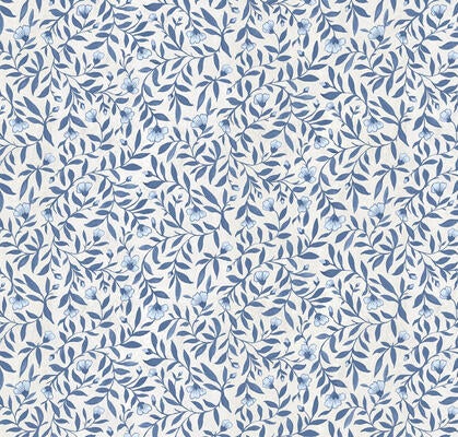 Wild Violet wallpaper in Sapphire (MKS027-S-Roll)
