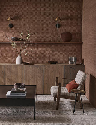 Tama wallcovering in Paprika, MW155/06