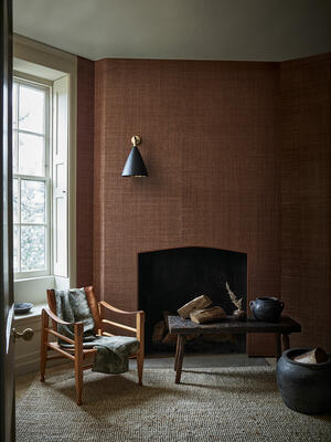 Wicker wallcovering in Paprika, MW150/06