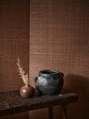Wicker wallcovering in Paprika, MW150/06