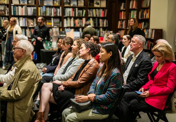 Guests listened to the conversation