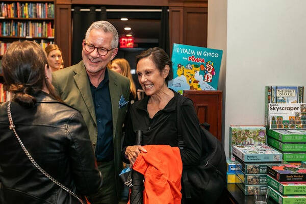 Michael Boodro (center) and guests
