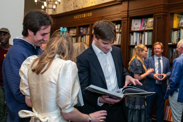 Guests perused Kendall Wilkinson’s book, “Beauty All Around”