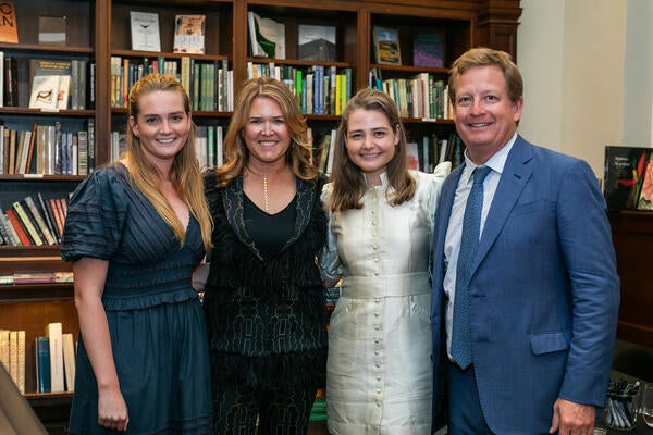 Kendall Wilkinson with her husband, Brooks, and daughters, Caroline and Anna