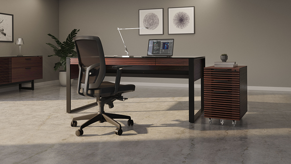Corridor mobile file pedestal (6507) with soft-close drawers and locking storage