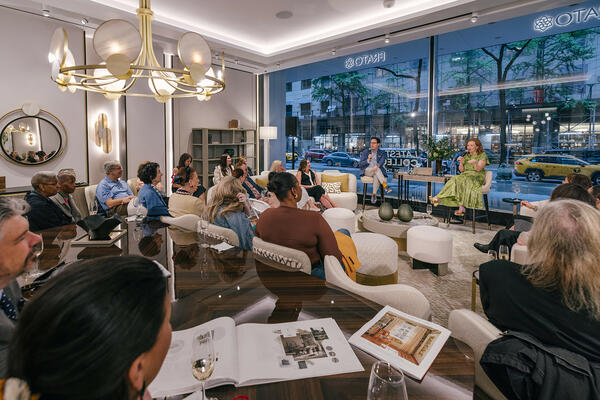 More than 150 guests attended the conversation between BOH’s Dennis Scully and interior designer and author Stephanie Sabbe