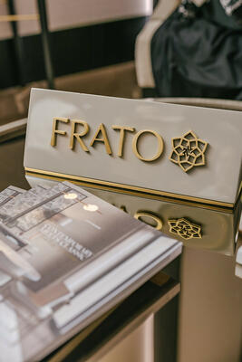 Frato’s well-appointed showroom is located at 500 Park Avenue