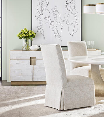 Light and luminous, Splendor dining furnishings create a space worth celebrating