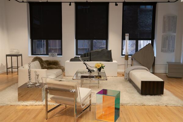 Seating area at the Rottet Collection New York showroom