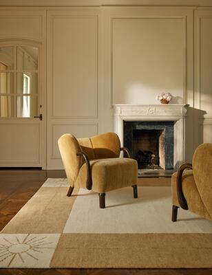 Intricate artisanship meets designer style in the hand-knotted Stansby rug
