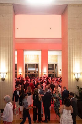 A festive cocktail party preceded the awards ceremony