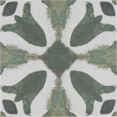 Laura Park La Fleur Forest Green 6-by-6-inch porcelain wall and floor tile (684359)