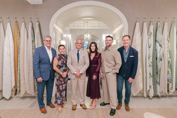 The Thibaut executive team: Nick Schilling, Andrea Eckberg, Rick Kilmer, Alexandra O’Hare, Tim Sunden and Bill Sorrell
