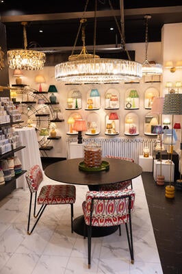 Statement chandeliers are also part of Pooky’s product portfolio