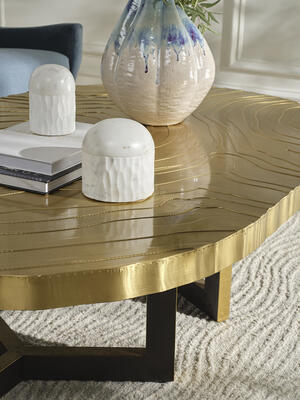 Prescott coffee table, Waller box, Miadana vase