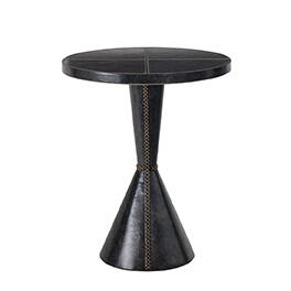 Gabe leather accent table