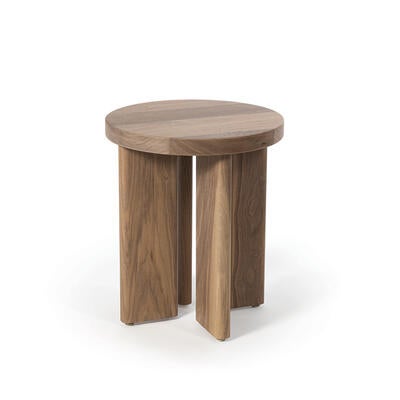 Fraya walnut elliptical side table—“Live from Detroit”