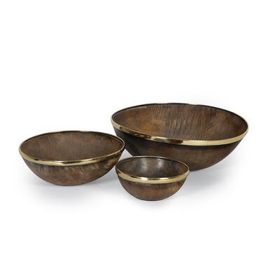 Cora horn bowl set